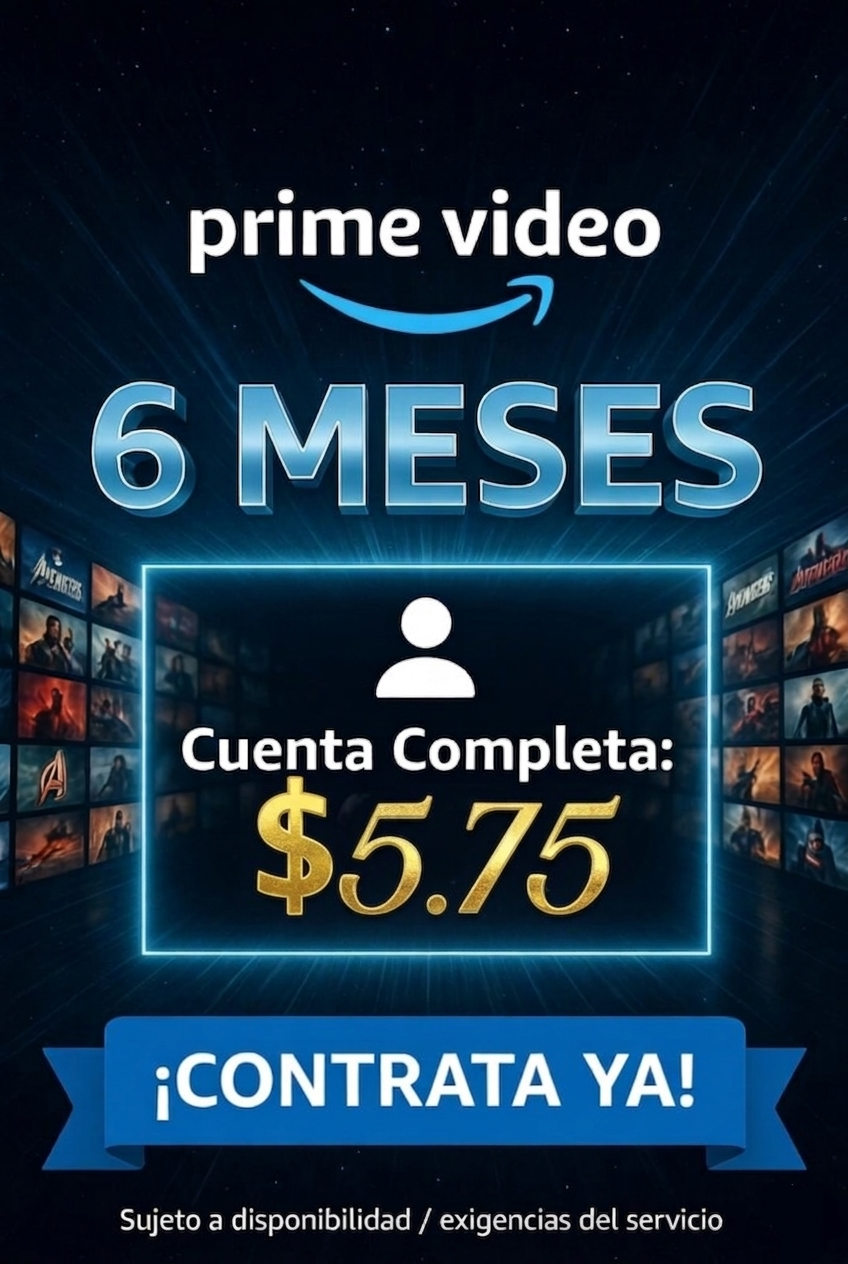 PRIME VIDEO 6 MESES
